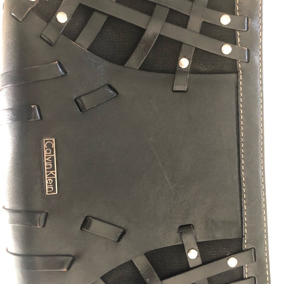 Black Calvin Klein Vintage Studded Purse - Picture 3 of 9